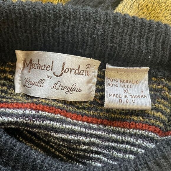 Michael Jordan by Lowell Dreyfus Men's Pullover Crewneck Sweater Size XL - Picture 13 of 15
